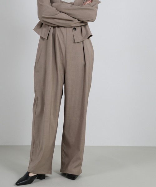 select MOCA Et(セレクトモカエト)の「【Et】No-Collar Jacket Overalls Set(サロペット/オーバーオール・レディース・ブラック/モカ・LARGE/MEDIUM)」の9枚目の写真