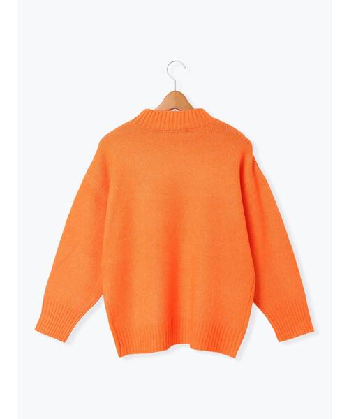 Lugnoncure（ルノンキュール）の「ふわふわハイネックニット（ニット/セーター・レディース・ブラック/グリーン/オレンジ/パープル/グレー・F）」の12枚目の写真