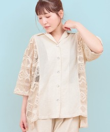 チチカカ | Rico インドコットンｘレースシャツ(シャツ/ブラウス)
