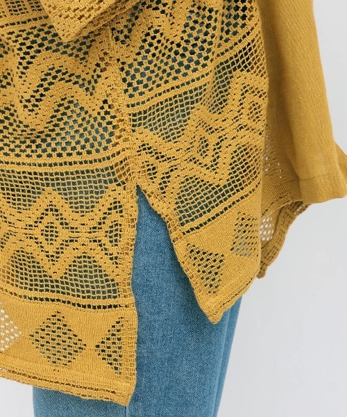 チチカカ（チチカカ）の「Rico インドコットンｘレースシャツ（シャツ/ブラウス・レディース・ブラック/ナチュラル/マスタード・FREE）」の18枚目の写真