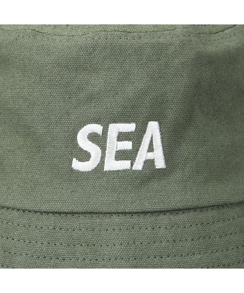 WIND AND SEA(ウィンダンシー)の「SEA ESS BUCKET HAT(ハット・メンズ・ブルー/ベージュ/カーキ・FREE)」の7枚目の写真