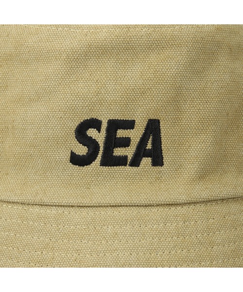 WIND AND SEA(ウィンダンシー)の「SEA ESS BUCKET HAT(ハット・メンズ・ブルー/ベージュ/カーキ・FREE)」の4枚目の写真