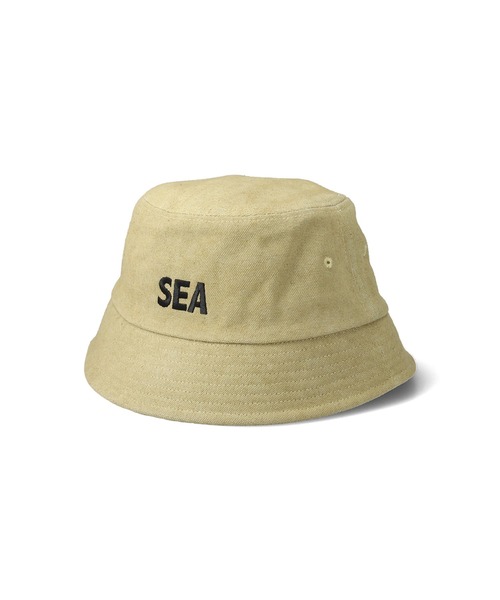 WIND AND SEA(ウィンダンシー)の「SEA ESS BUCKET HAT(ハット・メンズ・ブルー/ベージュ/カーキ・FREE)」の6枚目の写真