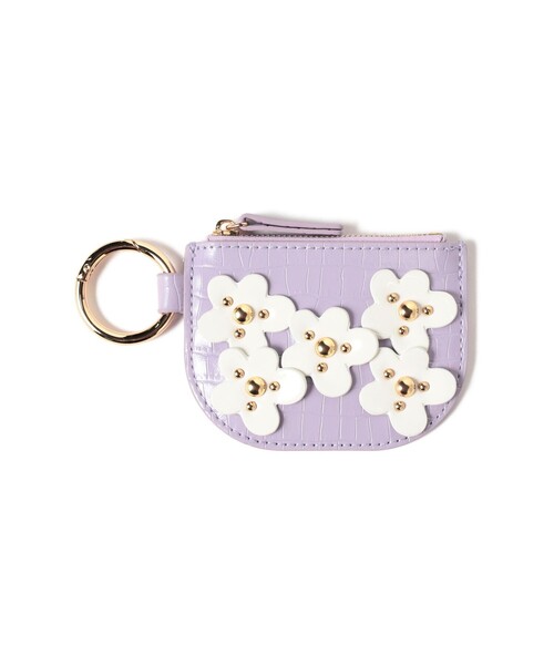 Ray BEAMS(レイビームス)の「【別注】Casselini / モチーフ コイン ケース(ポーチ・レディース・オフホワイト/ブラウン/ラベンダー・ONE SIZE)」の1枚目の写真