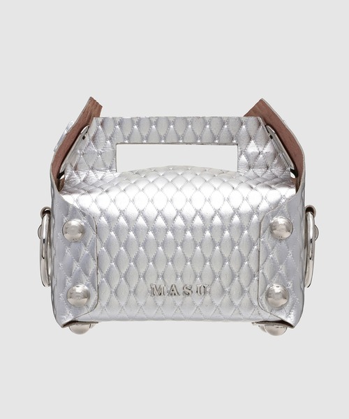 バッグ MASU 24AW LEATHER CAKE MINI BAG WHITE MASU 24AW LEATHER CAKE MINI BAG White MASU 24AW Leather cake bag