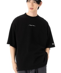 ニューエラ 半袖Tシャツ オーバーサイズ 手書き風ロゴ