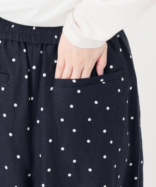B.C STOCK(ベーセーストック)の「手洗い可 / リネンレーヨンワイドイージーパンツ(その他パンツ・レディース・コバルトブルー/ベージュ系その他/ブルー・FREE)」の21枚目の写真