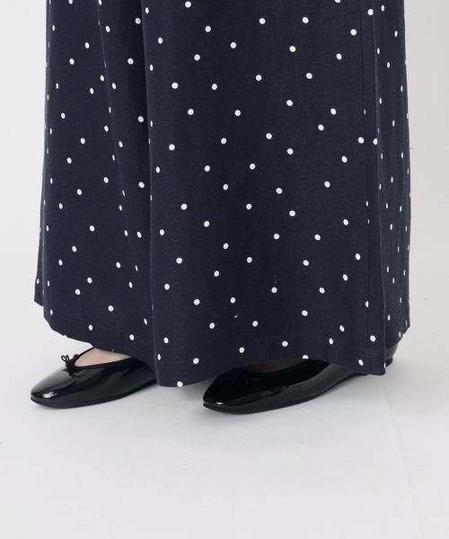 B.C STOCK(ベーセーストック)の「手洗い可 / リネンレーヨンワイドイージーパンツ(その他パンツ・レディース・コバルトブルー/ベージュ系その他/ブルー・FREE)」の10枚目の写真