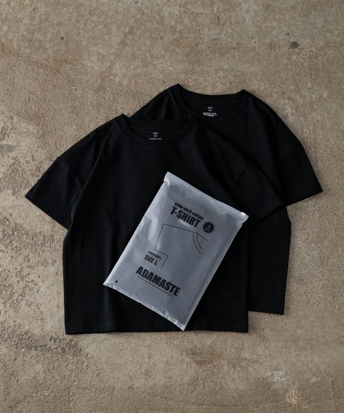 ADAMASTE original crew neck pack t-shirts - オリジナルクルー
