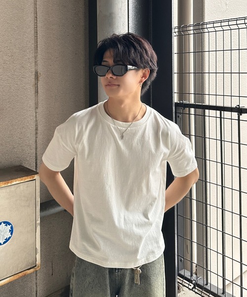 ADAMASTE（アダマスト）の「ADAMASTE original crew neck pack t-shirts - オリジナルクルーネックパックT【2枚組】【短丈】（Tシャツ/カットソー・メンズ・ホワイト×ブラック/ブラック/ホワイト・MEDIUM/LARGE）」の11枚目の写真