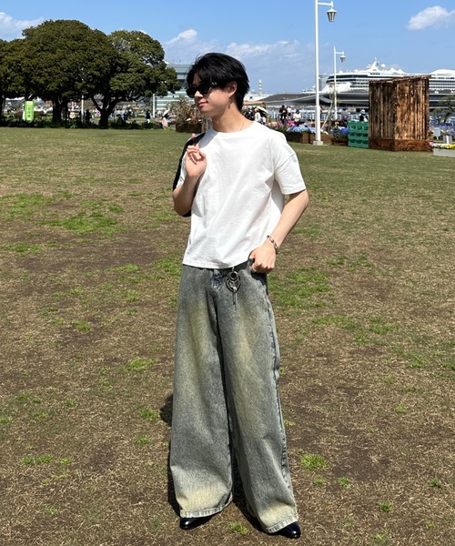 ADAMASTE（アダマスト）の「ADAMASTE original crew neck pack t-shirts - オリジナルクルーネックパックT【2枚組】【短丈】（Tシャツ/カットソー・メンズ・ホワイト×ブラック/ブラック/ホワイト・MEDIUM/LARGE）」の14枚目の写真