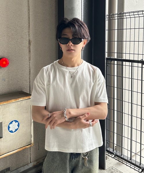 ADAMASTE（アダマスト）の「ADAMASTE original crew neck pack t-shirts - オリジナルクルーネックパックT【2枚組】【短丈】（Tシャツ/カットソー・メンズ・ホワイト×ブラック/ブラック/ホワイト・MEDIUM/LARGE）」の12枚目の写真