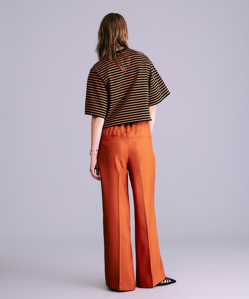 NOISE MAKER(ノイズメーカー)の「ボックスシルエットボーダーTシャツ【MADE IN JAPAN】(Tシャツ/カットソー・レディース・ネイビー/ホワイト/ブラック・FREE)」の18枚目の写真