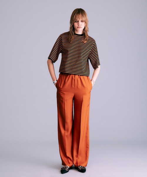 NOISE MAKER(ノイズメーカー)の「ボックスシルエットボーダーTシャツ【MADE IN JAPAN】(Tシャツ/カットソー・レディース・ネイビー/ホワイト/ブラック・FREE)」の19枚目の写真