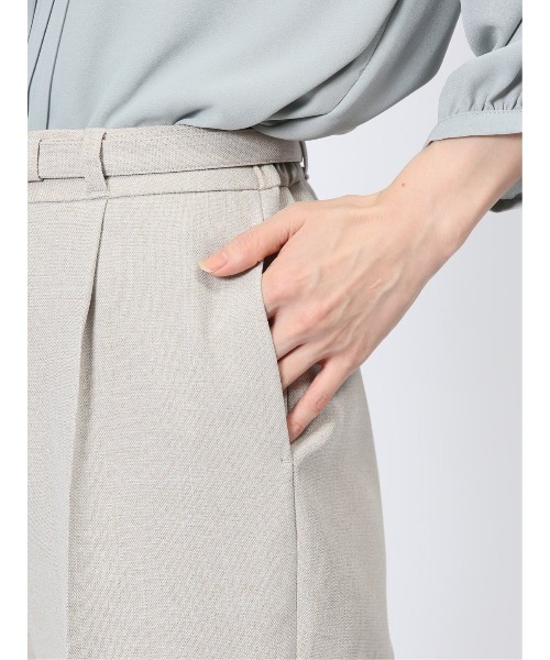 m.f.editorial(エムエフエディトリアル)の「【ストレッチ ウォッシャブル】m.f.エディトリアルレディース テーパードパンツ ベージュ(セットアップ可能)(スーツパンツ・レディース・ベージュ・LARGE/MEDIUM/X-LARGE/S)」の7枚目の写真