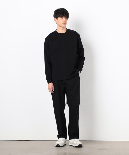 COMME CA ISM(コムサイズム)の「ガムストレッチカルゼ ワイドシェフパンツ(その他パンツ・メンズ・ブラック・MEDIUM/LARGE)」の2枚目の写真