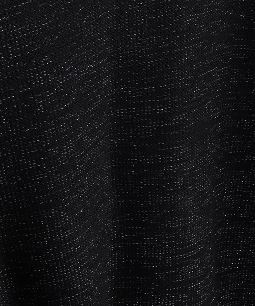 WESTSEA(ウエストシー)の「オーバーサイズ ラメニット クルー(ニット/セーター・メンズ・ブラック×ブラック/ブラック×シルバー・M/L)」の10枚目の写真