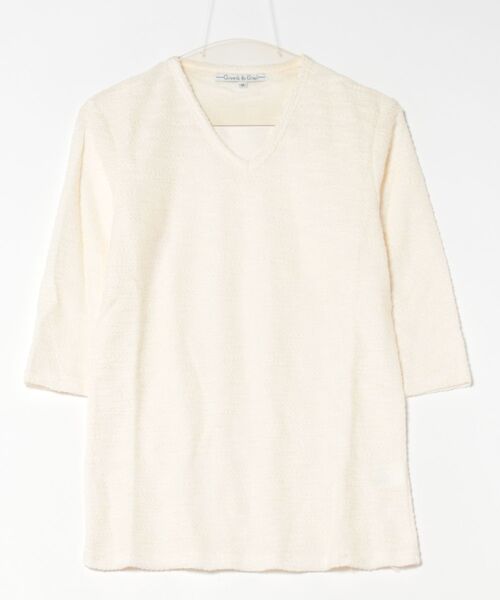 NO WAY(ノーウェイ)の「/Growth by Grail/Vネックデザイン7分カットソー(Tシャツ/カットソー・メンズ・その他1/その他3・MEDIUM/LARGE)」の1枚目の写真