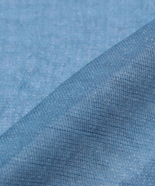 SHIPS（シップス）の「SHIPS: コットン/リネン パターン ストール（ストール/ショール・メンズ・イエロー/コバルトブルー/ダークグリーン・ONE SIZE）」の6枚目の写真