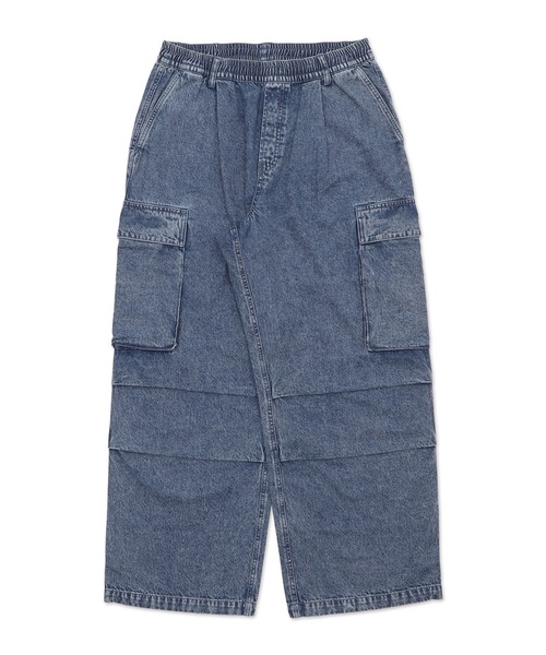 WEGO（ウィゴー）の「WEGO/デニムイージーカーゴパンツ（カーゴパンツ・メンズ・コバルトブルー/ブラック系2/ブラック系3/スカイブルー/ライトインディゴブルー・SMALL/MEDIUM/LARGE）」の17枚目の写真