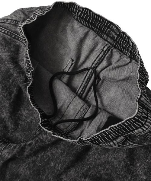 WEGO（ウィゴー）の「WEGO/デニムイージーカーゴパンツ（カーゴパンツ・メンズ・コバルトブルー/ブラック系2/ブラック系3/スカイブルー/ライトインディゴブルー・SMALL/MEDIUM/LARGE）」の10枚目の写真