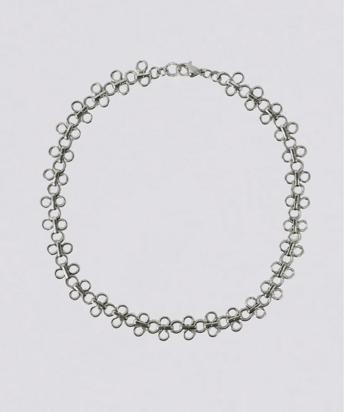 kiehtova（キエトヴァ）の「【kiehtova】FLOUR CHAIN NECKLACE/フラワーチェーンネックレス（ネックレス・レディース・シルバー/ゴールド・FREE）」の3枚目の写真