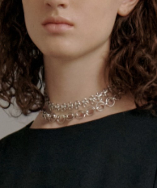 kiehtova（キエトヴァ）の「【kiehtova】FLOUR CHAIN NECKLACE/フラワーチェーンネックレス（ネックレス・レディース・シルバー/ゴールド・FREE）」の6枚目の写真