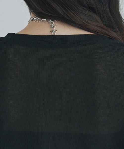 kiehtova（キエトヴァ）の「【kiehtova】FLOUR CHAIN NECKLACE/フラワーチェーンネックレス（ネックレス・レディース・シルバー/ゴールド・FREE）」の9枚目の写真