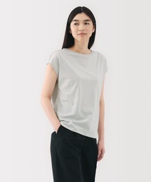 婦人 天竺編みフレンチスリーブTシャツ