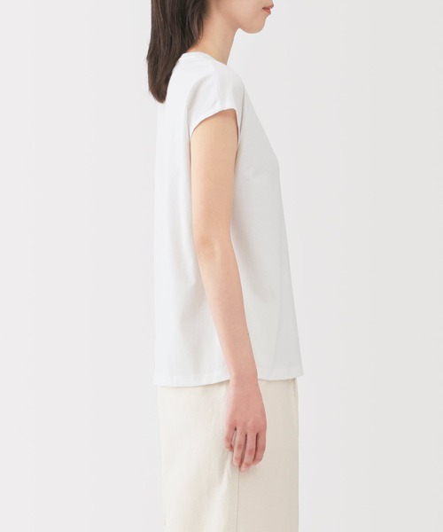 婦人 天竺編みフレンチスリーブTシャツ（Tシャツ/カットソー）｜無印