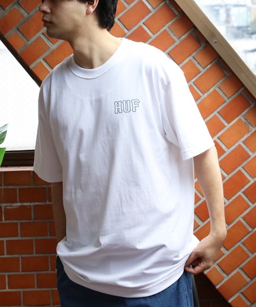 HUF(ハフ)の「HUF ロゴ半袖シャツ(Tシャツ/カットソー・メンズ・ホワイト系2/ホワイト系1/ブラック系1/ブラック系2・X-LARGE/MEDIUM/LARGE)」の15枚目の写真