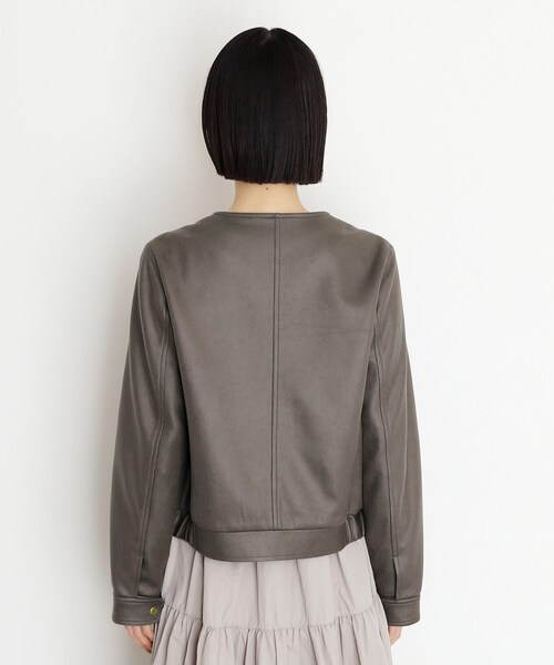 THE SHOP TK (ザ ショップ ティーケー )の「ノーカラーブルゾン(ブルゾン・レディース・ベージュ/スミクロ・12/13)」の13枚目の写真