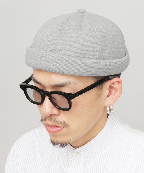 A.M.S.（エーエムエス）の「サーマル ロールキャップ（フィッシャーマンキャップ）（キャップ・メンズ・オフホワイト/ブラック/ライトグレー・FREE）」の3枚目の写真
