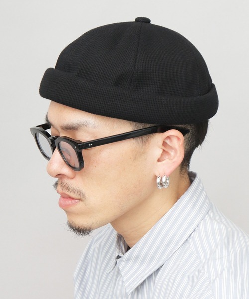 A.M.S.（エーエムエス）の「サーマル ロールキャップ（フィッシャーマンキャップ）（キャップ・メンズ・オフホワイト/ブラック/ライトグレー・FREE）」の14枚目の写真