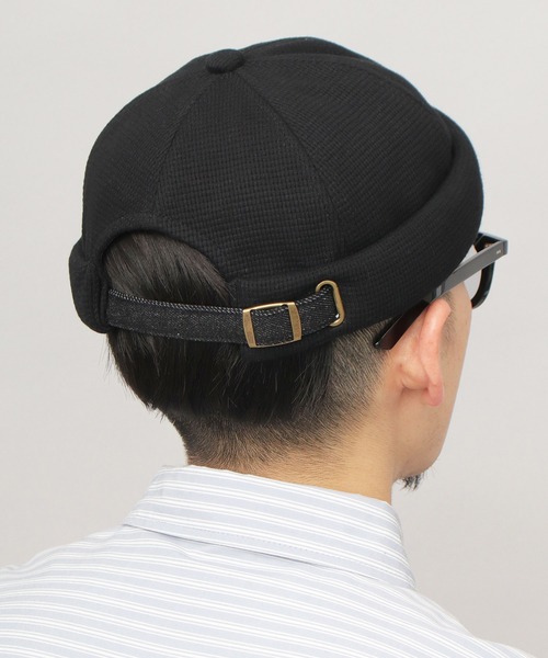 A.M.S.（エーエムエス）の「サーマル ロールキャップ（フィッシャーマンキャップ）（キャップ・メンズ・オフホワイト/ブラック/ライトグレー・FREE）」の5枚目の写真