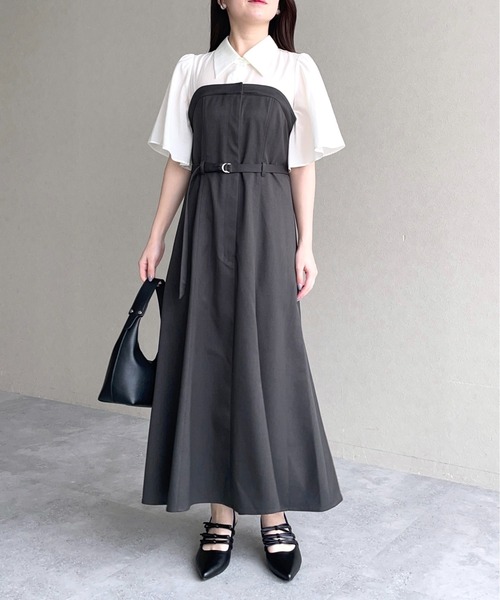 Mame Kurogouchi マメクロゴウチ Flare Sleeves Dress フレア