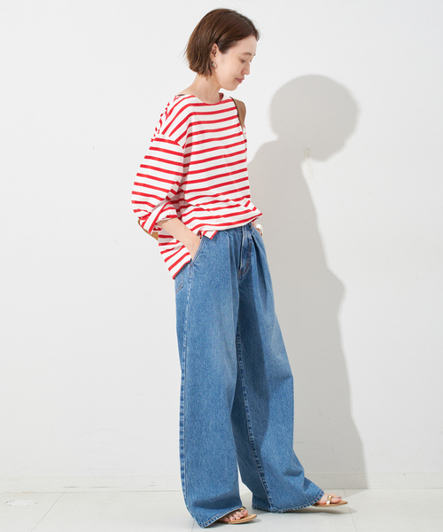 SLOBE IENA ボーダーロンTEE SLOBE IENA（スローブイエナ）の「ボーダーロンTEE（Tシャツ