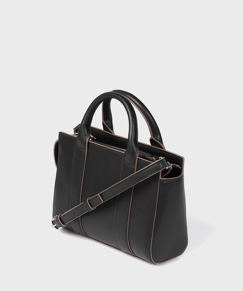 Paul Smith（ポールスミス）の「PS Paul Smith Everyday 2WAYショルダーバッグ / 555402 WB040S（ショルダーバッグ・レディース・グレイッシュベージュ/ブラック・FREE）」の3枚目の写真