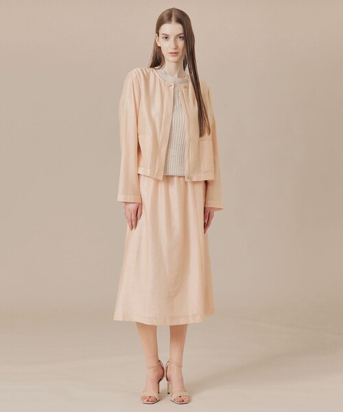 MACKINTOSH LONDON（マッキントッシュ ロンドン）の「シャイニーシアースカート（スカート・レディース・ピンク系その他2/ネイビー・36/38）」の3枚目の写真