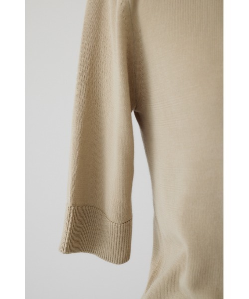 RIM.ARK（リムアーク）の「Silk mix fit tops シルクミックスフィットトップス（ニット/セーター・レディース・ベージュ/ブルー/レッド/ブラック・38/36）」の14枚目の写真