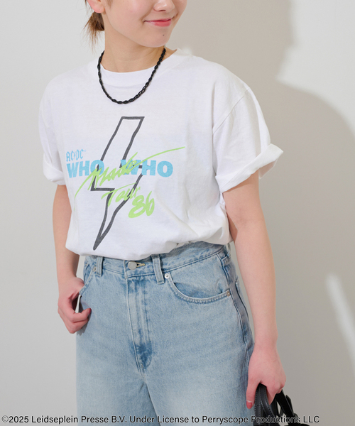 GOOD ROCK SPEED（グッドロックスピード）の「《追加》別注【GOOD ROCK SPEED】ロックTEE（Tシャツ/カットソー・レディース・ブラック×ブラック/オフホワイト/ホワイト/ライトホワイト/ブラックミックス・SMALL/LARGE）」の2枚目の写真