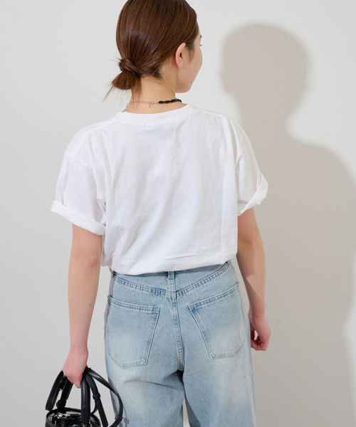 GOOD ROCK SPEED（グッドロックスピード）の「《追加》別注【GOOD ROCK SPEED】ロックTEE（Tシャツ/カットソー・レディース・ブラック×ブラック/オフホワイト/ホワイト/ライトホワイト/ブラックミックス・SMALL/LARGE）」の15枚目の写真