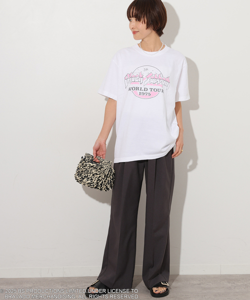 GOOD ROCK SPEED（グッドロックスピード）の「《追加》別注【GOOD ROCK SPEED】ロックTEE（Tシャツ/カットソー・レディース・ブラック×ブラック/オフホワイト/ホワイト/ライトホワイト/ブラックミックス・SMALL/LARGE）」の16枚目の写真