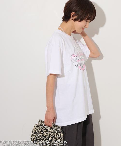 GOOD ROCK SPEED（グッドロックスピード）の「《追加》別注【GOOD ROCK SPEED】ロックTEE（Tシャツ/カットソー・レディース・ブラック×ブラック/オフホワイト/ホワイト/ライトホワイト/ブラックミックス・SMALL/LARGE）」の8枚目の写真