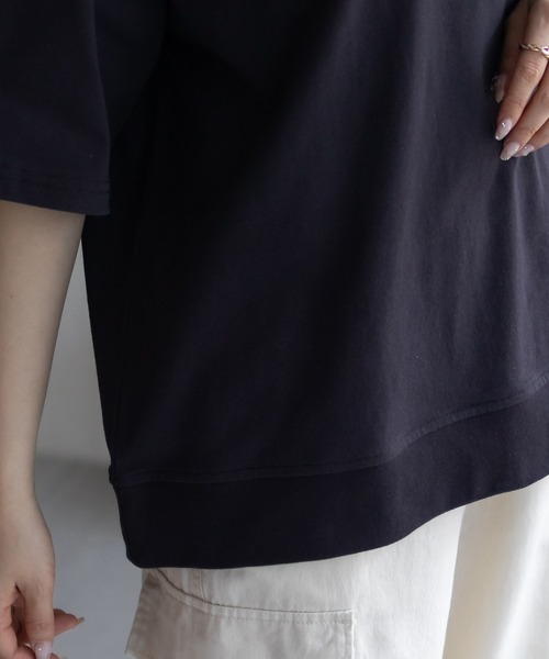 NAVY(ネイビー)の「【 綿 100% 】NAVY 裾リブTシャツ(Tシャツ/カットソー・レディース・オートミール/チャコール/ベージュ/レッド系・M/L)」の17枚目の写真