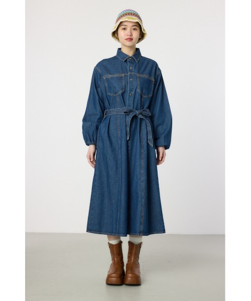 セール】デニムフレアマキシワンピース（ワンピース）｜RODEO CROWNS