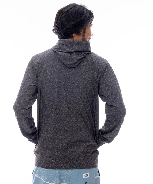 BILLABONG（ビラボン）の「BILLABONG メンズ SURF FLEX ZIP ジップラッシュガード 【2025年春夏モデル】/ビラボン袖ロゴジップアップラッシュガード（水着）（ラッシュガード・メンズ・スミクロ/インディゴブルー・MEDIUM/X-LARGE/LARGE）」の3枚目の写真