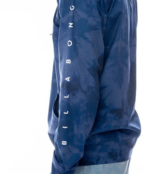 BILLABONG（ビラボン）の「BILLABONG メンズ SURF FLEX ZIP ジップラッシュガード 【2025年春夏モデル】/ビラボン袖ロゴジップアップラッシュガード（水着）（ラッシュガード・メンズ・スミクロ/インディゴブルー・MEDIUM/X-LARGE/LARGE）」の12枚目の写真