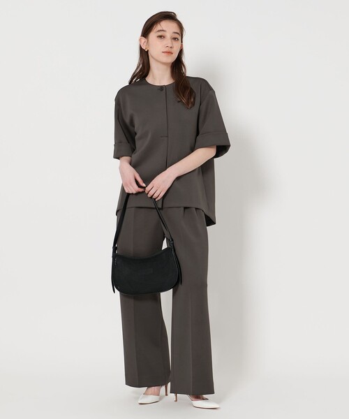 UNITED ARROWS(ユナイテッドアローズ)の「LIGHT SPONGY ブラウス(シャツ/ブラウス・レディース・オフホワイト/ブラック/ダークグレー・FREE)」の7枚目の写真