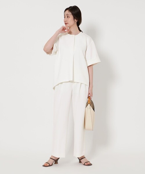 UNITED ARROWS(ユナイテッドアローズ)の「LIGHT SPONGY ブラウス(シャツ/ブラウス・レディース・オフホワイト/ブラック/ダークグレー・FREE)」の5枚目の写真